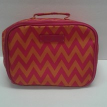 Vera Bradley lunch bag Ziggy Zinnia Zags Pink Orange Chevron Stripes - £19.61 GBP