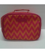 Vera Bradley lunch bag Ziggy Zinnia Zags Pink Orange Chevron Stripes - £19.98 GBP
