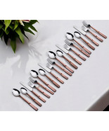 Matte Copper Stainless Steel Twenty Piece Hand Forged Flatware Set - Qty 2 - €295,88 EUR