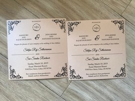 50pieces Insert Cards Printable,Insert into Wedding invitation Printable... - $16.00