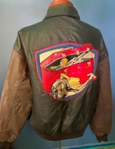 Handyman Club of America Vintage Life Members Leather Jacket Bomber Men&#39;... - $69.76