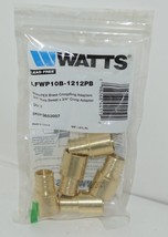 Watts LFWP10B1212PB 0653007 Brass CrimpRing Adapter 3/4 Inch Sweat Bag of 5 - £16.29 GBP