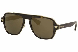 Versace Medusa Charm Sunglasses VE2199 12524T Dark Havana/Dark Grey Mirr... - $2,797.94 MXN