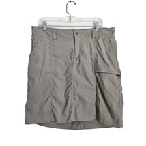 Duluth Trading Co Khaki Dry On The Fly Womens Nylon Skort Size 14 - $32.66