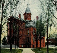 Mount Pleasant Michigan MI Isabella County Court House 1908 Vintage Postcard - £7.67 GBP