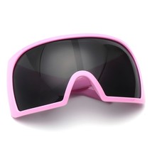 Super Oversized Sunglasses Goggle Style Shield Thick Curved Frame UV400 - £14.19 GBP