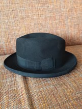 Antique black Borsalino HAT (Grand Prix Paris 1900). Size 4 1/2 - £109.99 GBP