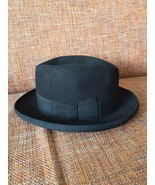 Antique black Borsalino HAT (Grand Prix Paris 1900). Size 4 1/2 - £108.28 GBP