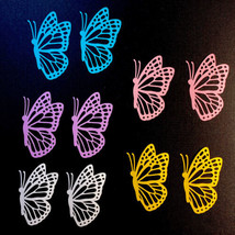 10 Butterfly Die Cut Scrapbook Card Embellishment Multi Color - $1.65
