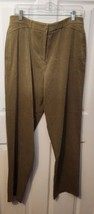 Talbots Olive Green Stretch Pants - Soft - Womens Size 12 - £15.94 GBP