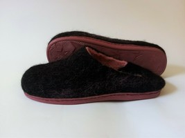 Black wool slippers 38-39 * Felted Winter Slippers * Handmade house shoes - £33.23 GBP
