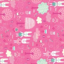 Moda Spring Bunny Fun Peony 20543 16 Quilt Fabric By The Yard By Stacy Iest Hsu - £5.62 GBP