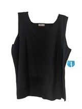 Designers Originals Sizee 3X Black Women&#39;s Sleeveless Sweater Top - £15.56 GBP