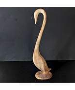 Swan Garden Ornament 15 inch Wood Appearance (Ceramic) - £36.23 GBP