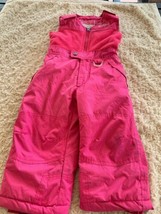 Weatherproof Girls Pink Fleece Top Ski Winter Snowpants Bibs 2T - £12.66 GBP