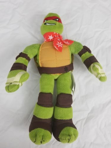  Raphael Ninja Turtle 9 Inch TMNT Plush Holiday Nickelodeon Vacom 2016 - $7.99