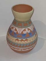R Gonza Mexico Southwest Ceramic vase Handmade Studio Ceramic Vintage - £21.48 GBP