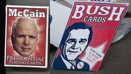 John McCain 2008 Political Playing Cards and Bush 2004 Slanted to Right SEALED - $14.84