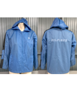 Tommy Hilfiger Hooded Light Nylon XL Blue Zip Jacket - $16.55