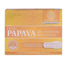 Low Cost Khadi Natural Papaya Skin Revitalizing Mini Facial Kit 75 gm Ayurvedic - £13.81 GBP