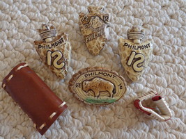 Vtg. Collection of 6 B.S.A. Neckerchief Slides from Philmont Scout Ranch... - £35.96 GBP