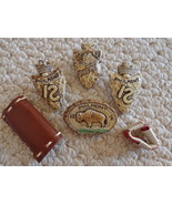 Vtg. Collection of 6 B.S.A. Neckerchief Slides from Philmont Scout Ranch... - £35.88 GBP