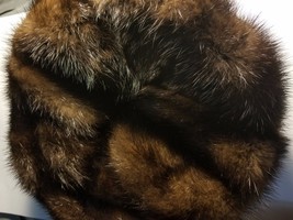 New Man&#39;s Russian Hat Ushanka Light / Dark Brown Authentic Ranch Raised Mink Fur - £266.25 GBP