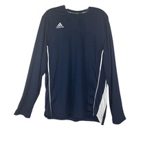 Adidas Climacool Mens Athletic Training Shirt Size Large Navy Blue Long Sleeve - £10.53 GBP