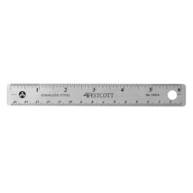 Westcott Stainless Steel Office Ruler with Non Slip Cork Base, 6-Inch (10414) - $13.29