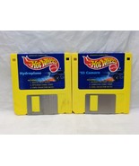 (2) MS-Dos Hot Wheels Mattel Hydroplane And &#39;93 Camaro Floppy Disks 3.5&quot; - €25,23 EUR