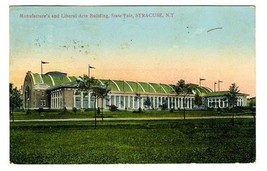 Manufacturers &amp; Liberal Arts Building State Fair Syracuse New York Postcard 1909 - £8.69 GBP