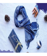 New Handmade Beauty Natural Indigo Dyed Scarf Scarves - $54.68 CAD