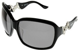 Moschino Sunglasses Women Shiny Black Palladium Rectangular MO593 01 - $73.26