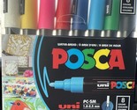 POSCA Paint Markers, Medium Point Marker Tips, PC-3M, Assorted Ink, 8 Co... - £17.02 GBP