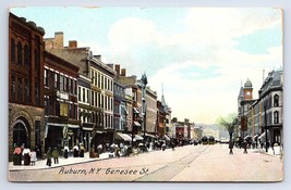 Postcard Auburn New York Genesee Street View NY c.1911 - £4.26 GBP