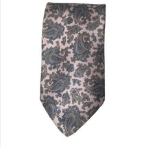 ETIENNE AIGNER Paisley Neck Tie Pink Blue Necktie - £7.59 GBP