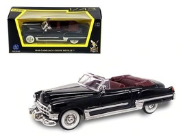 1949 Cadillac Coupe DeVille Convertible Black 1/43 Diecast Model Car by Road Si - $24.35