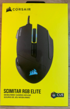 CORSAIR SCIMITAR RGB ELITE Optical MOBA/MMO Gaming Mouse - Black (CH-930... - £38.91 GBP