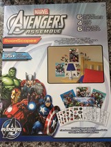 Marvel Avengers Assemble RoomScapes Wall Decal, Poster, Coloring Sheets NEW - $11.65