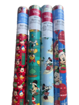 4 Rolls Disney Minnie Mickey Mouse Birthday Christmas Wrapping Paper 150... - $29.99