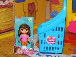 Toy Mini Brand Shopping Basket Dora Explorer Dol fits Fisher Price Loving Family - £8.55 GBP