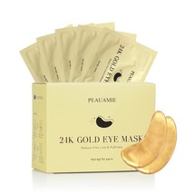 Under Eye Patchs (30 Pairs) 24k Gold Eye Mask and Hyaluronic - £12.99 GBP