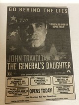 General’s Daughter Movie Vintage Print Ad John Travolta  Tpa4 - £4.45 GBP