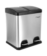 Elama 2 Section 15 Liter/ 4 Gallon Each Section Trash and Recycling Step... - $1,608.16 MXN