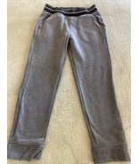 Athletic Works Boys Gray Jogger Sweatpants Pockets Wide Cloth Waist 10-12. - $10.07 CAD