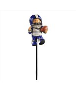 Football Gnome Garden Stake Set of 2 Adorable 17&quot; High Sports Game Day Blue - £22.92 GBP