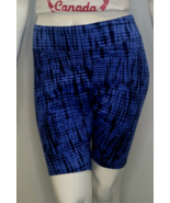 George Plus Women&#39;s Bike Shorts Printed Blue Fitted Size 1X New - $12.99