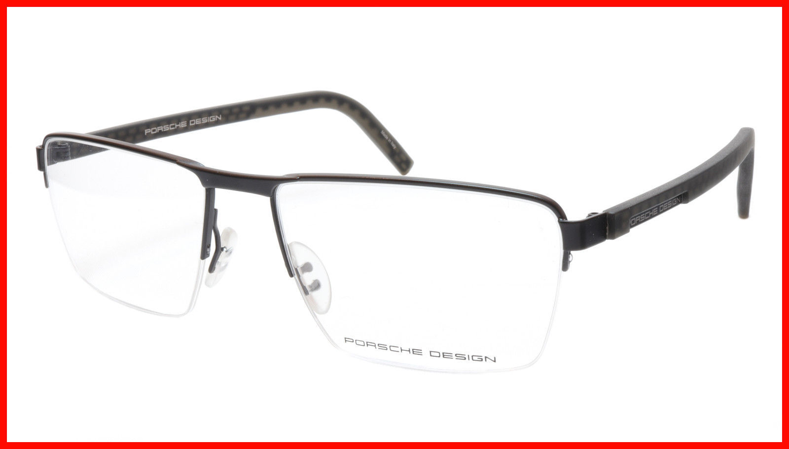 Primary image for Porsche Design P8301 Eyeglasses Frame Black Metal Rubber Italy Made 56-17-145 36