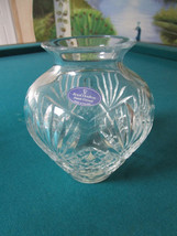 Royal Doulton Crystal Westminster Round Greek Vase 6 1/2&quot; - £97.34 GBP