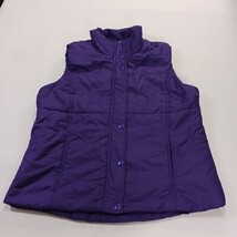 Studio Works Sport Women's Purple Full Zip & Button Sleeveless Vest Size Large image 12